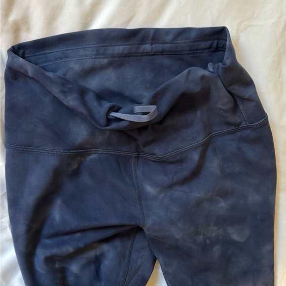 Lululemon Dark Blue Camo Wunder Train Leggings - Picture 2 of 4